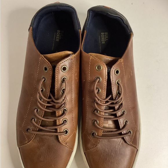 Bull Boxer Brown Leather Men's Sneakers sz 9 - Picture 5 of 7